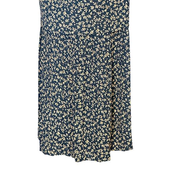 Cynthia Howie Floral Maxi Dress Sz 22 Tiered Sheath Emerald & Gold Short Sleeve - Picture 7 of 11